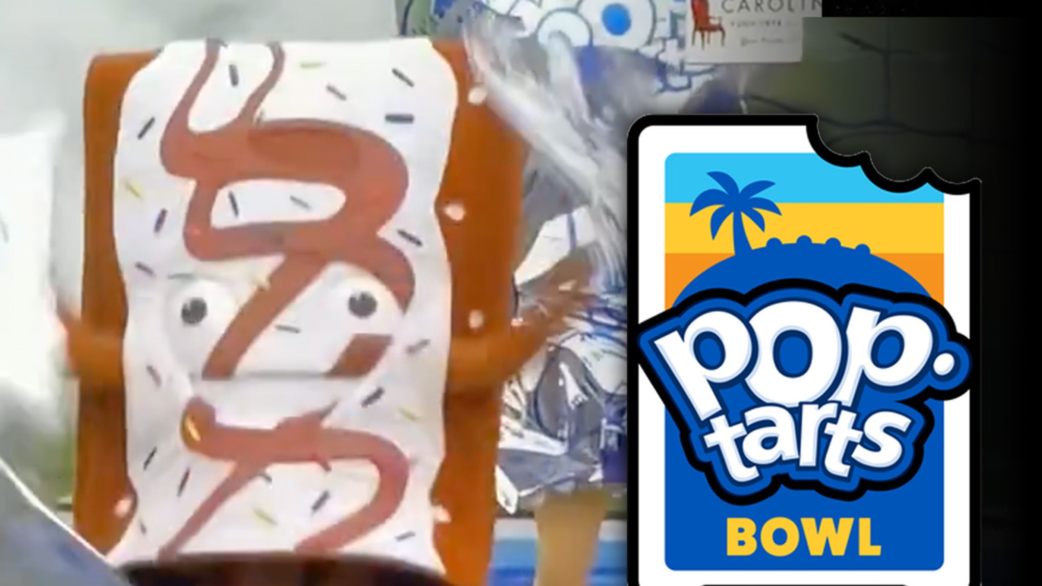 Pop-Tart Mascots 'Strip' On Field Before Bowl Game