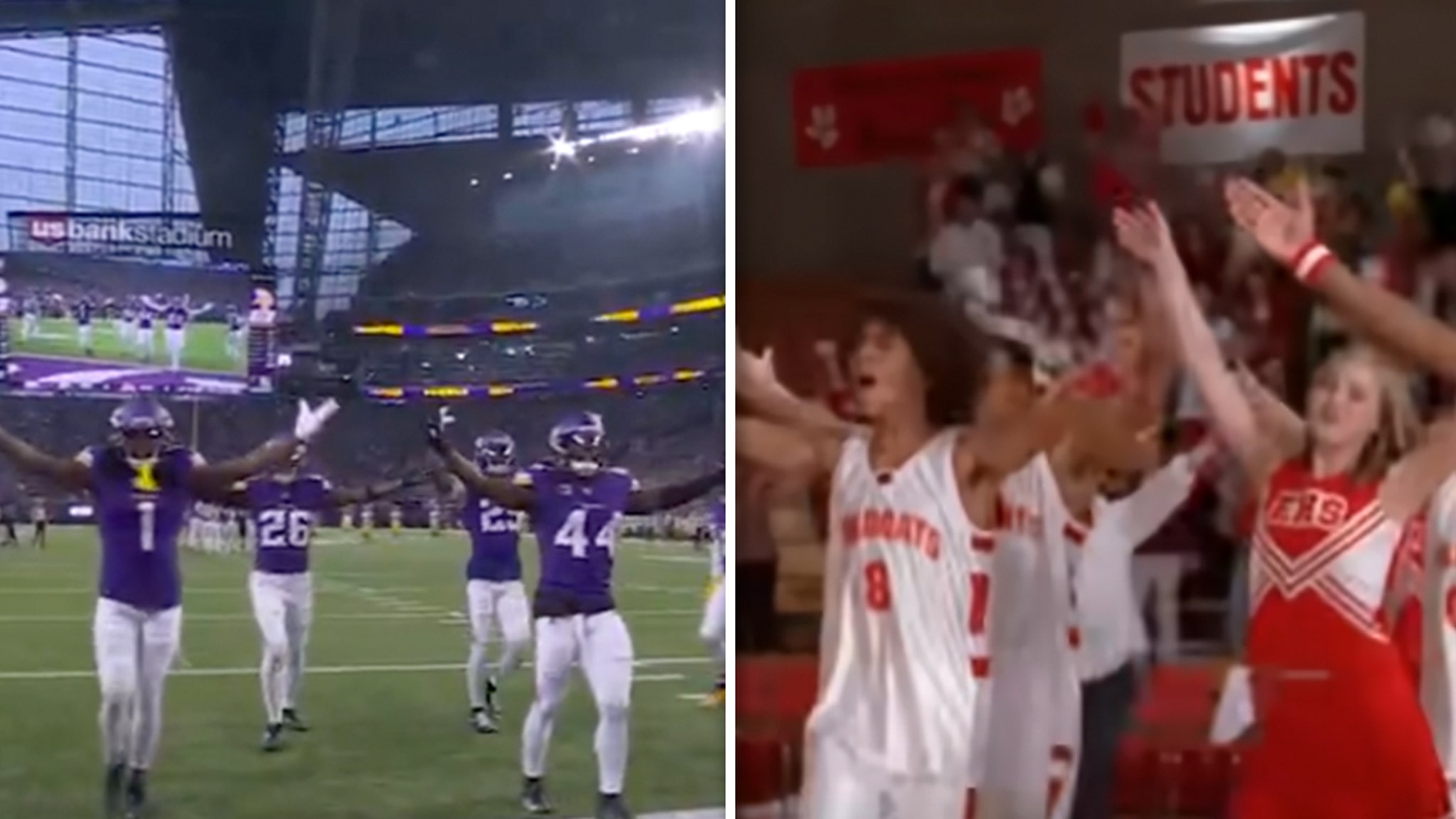 Vikings Celebrate Turnover W/ 'High School Musical' Dance, Efron & Hudgens Approve