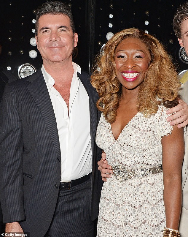 The award-winning actress looked completely unrecognisable standing next to Simon Cowell at the London Palladium in 2013... can you guess who it is?