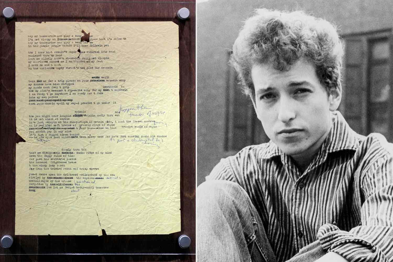 Bob Dylan's Lyrics That He Once Threw Away Sell for Over $500k