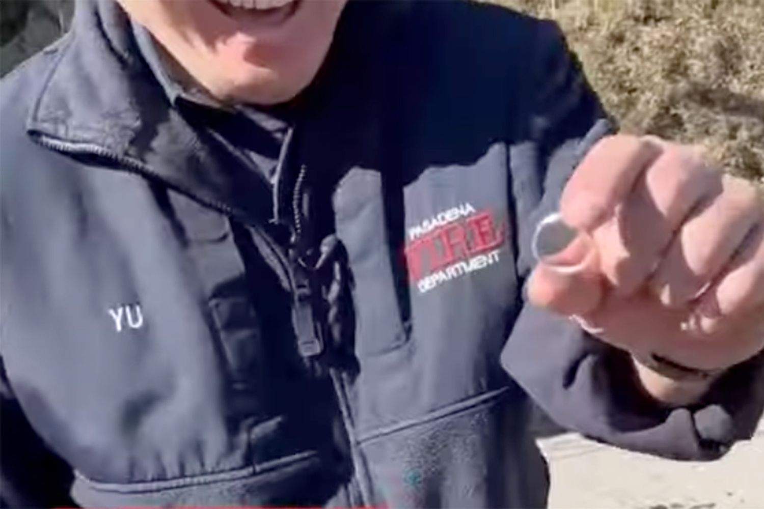 Firefighter, Wife Cry After Finding His Wedding Ring After Eaton Fire