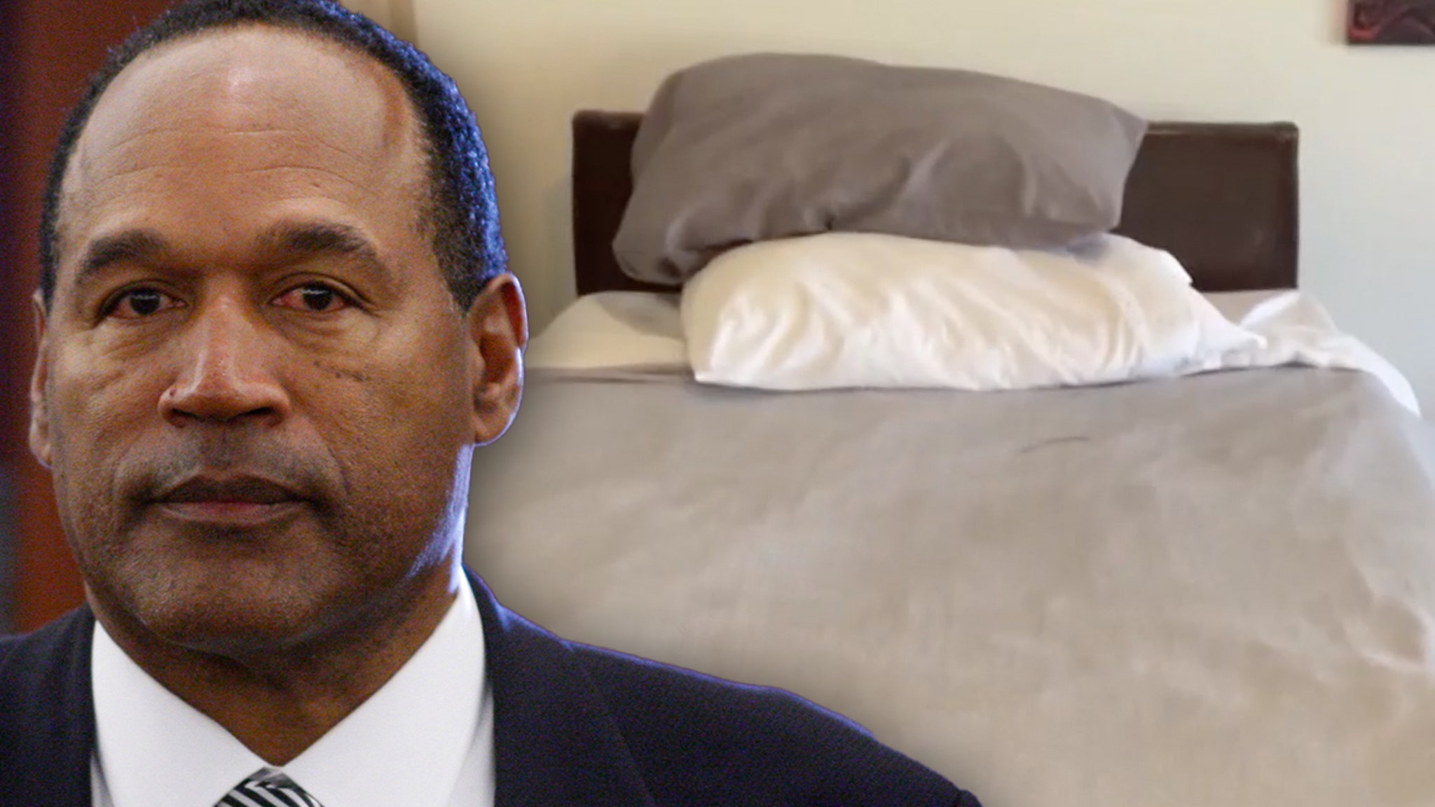 First Look Inside O.J. Simpson's House Shows His Deathbed Before Auction