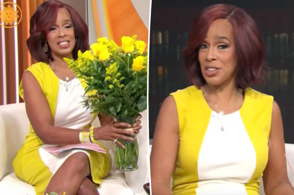 Gayle King wears famous yellow dress for 13th anniversary on 'CBS Mornings'