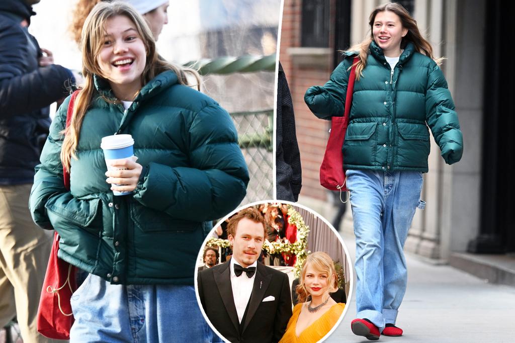 Heath Ledger and Michelle Williams' daughter, Matilda, grabs coffee with pal in rare sighting