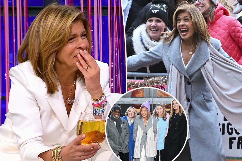 Hoda Kotb spent her last day at 'Today' sipping champagne and dancing