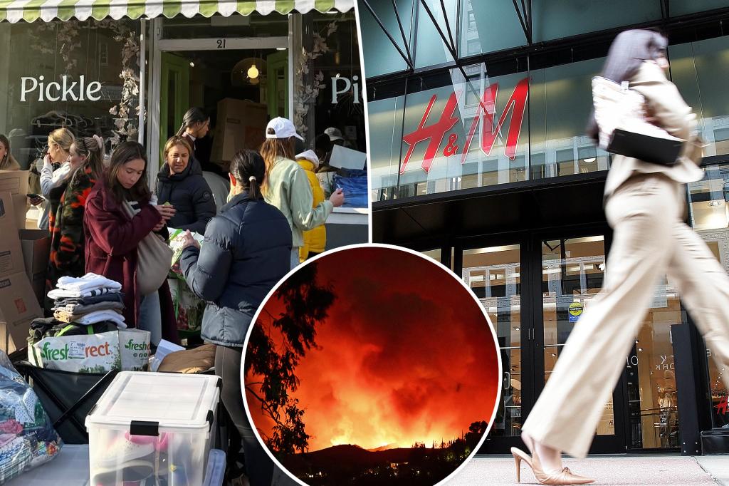 Sustainable clothing company rejects donations of 'fast fashion' from brands like Zara and H&M for victims of LA fires