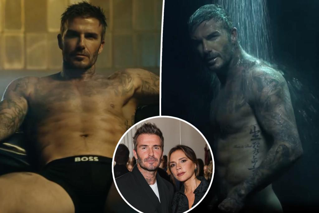 Victoria Beckham thirsts over husband David Beckham's new underwear campaign