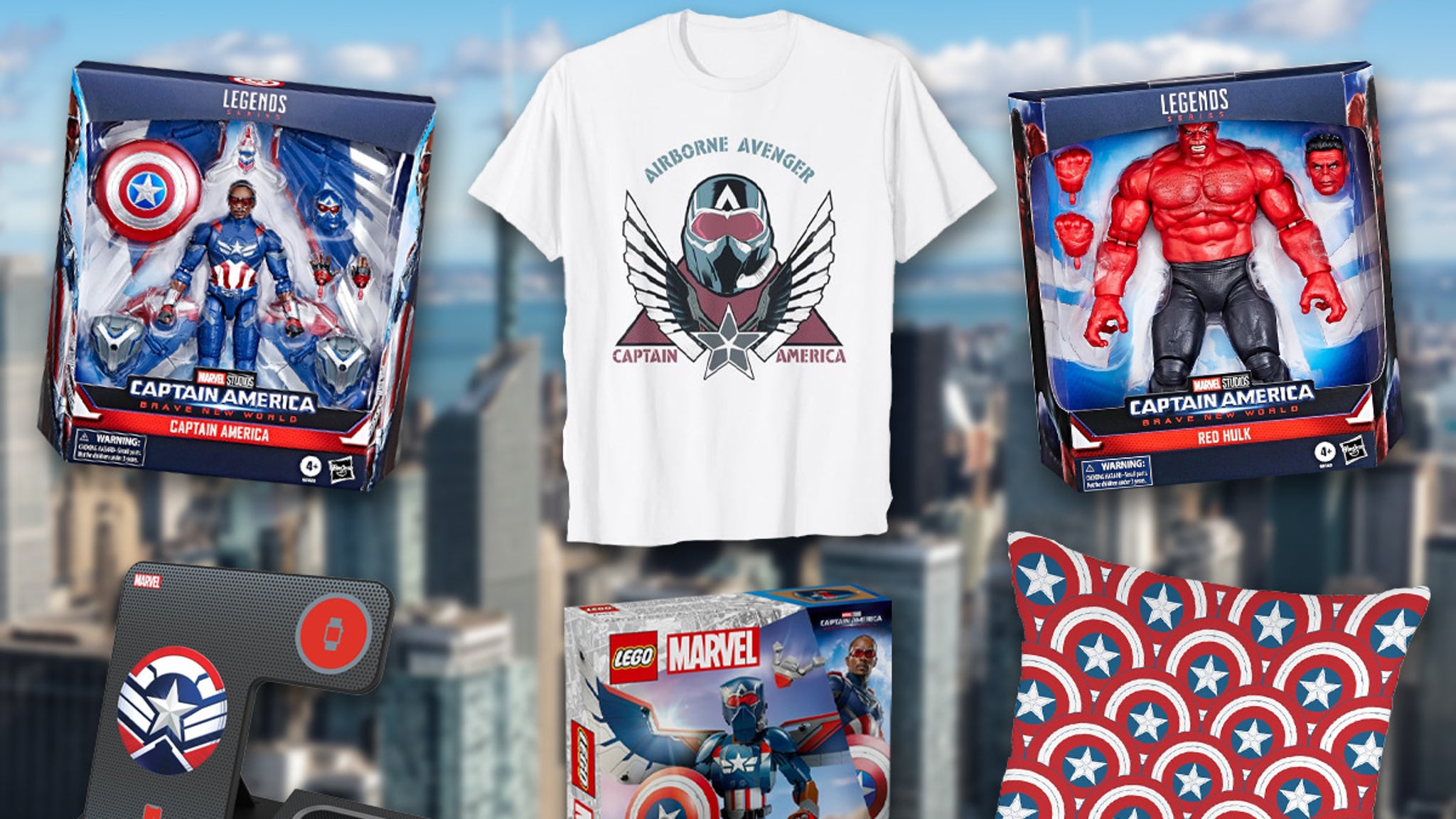 Captain America: Brave New World Merch -- Toys, Tees and More!