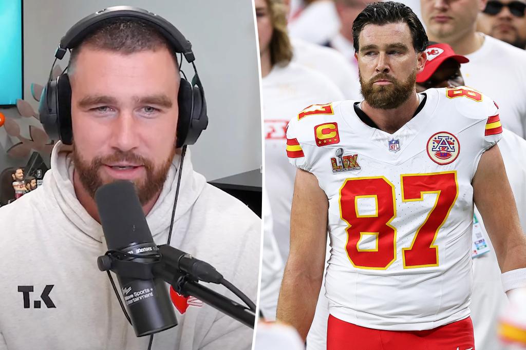 Travis Kelce addresses 'tough' Super Bowl loss on 'New Heights' podcast