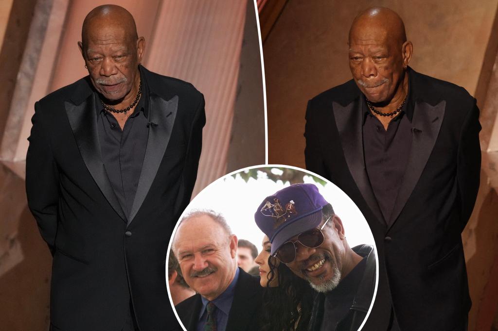Morgan Freeman honors 'giant' Gene Hackman at Oscars 2025 after shocking death