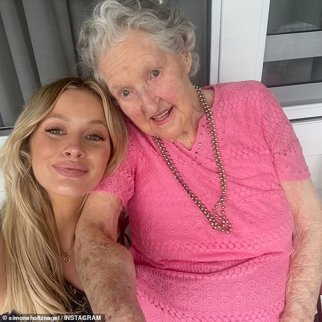 Simone Holtznagel has shared her heartbreak after her beloved grandmother died on Thursday at 100