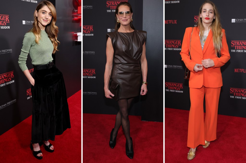 The First Shadow' opening night on Broadway draws Brooke Shields, Natalia Dyer and more to red carpet