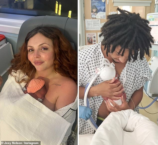 Jesy Nelson gives birth! Little Mix star confirms she has welcomed her twins prematurely and reveals their VERY unique names after undergoing emergency surgery to save them