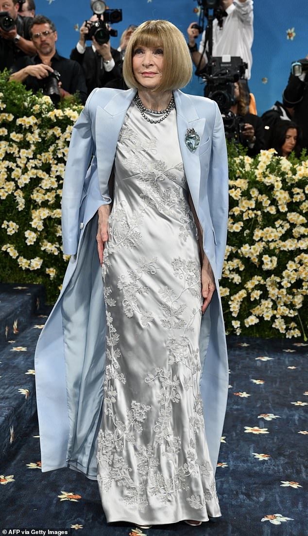 Either Wintour¿s taut visage is cutting off blood flow to her brain or she has zero idea why the Gala¿s virtue-signaling theme was ¿Superfine: Tailoring Black Style.¿