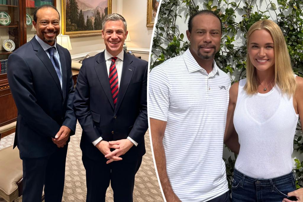 Tiger Woods suits up for White House visit amid Vanessa Trump romance