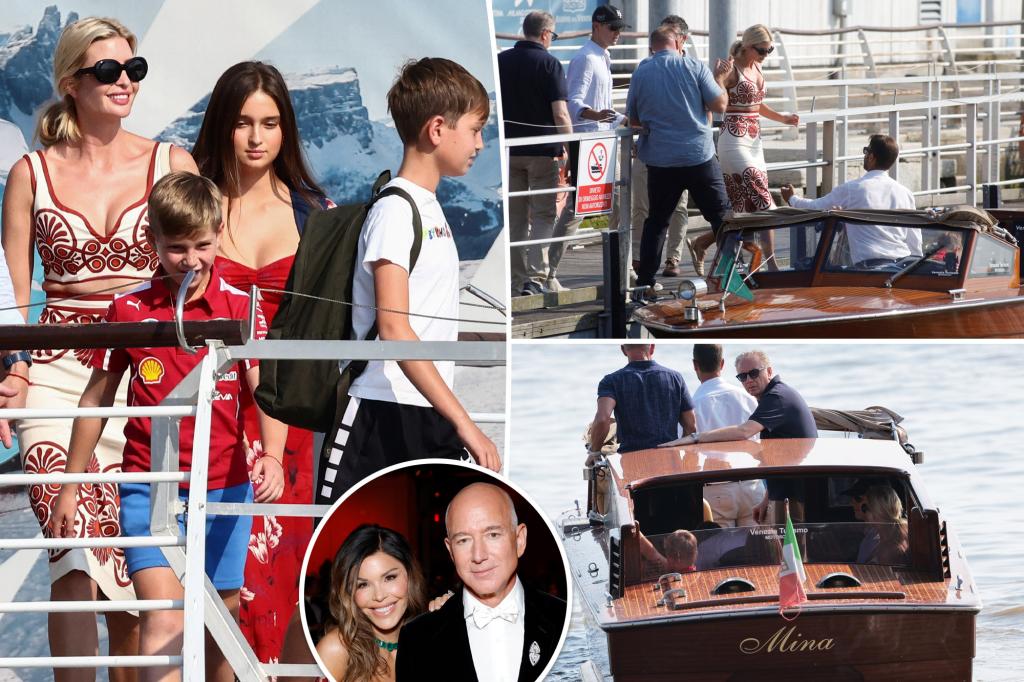Ivanka Trump and family arrive in Venice for Bezos and Sánchez wedding