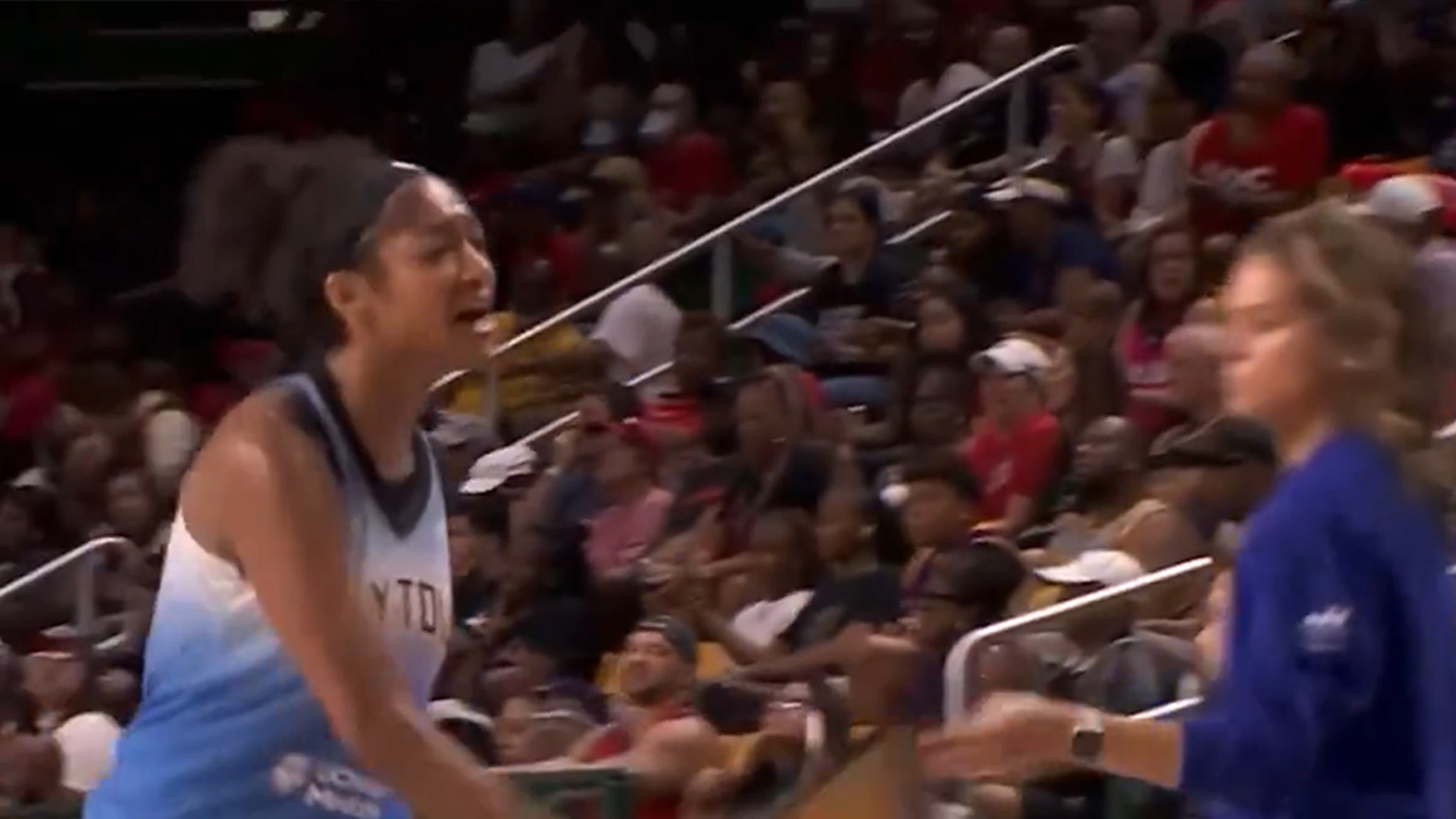 Angel Reese Slaps Clipboard Out Of Coach’s Hand During Sky Loss