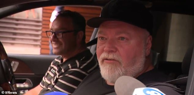 Kyle Sandilands (right) has broken his silence after his driver George Plassaras (left) was involved in a devastating accident over the weekend