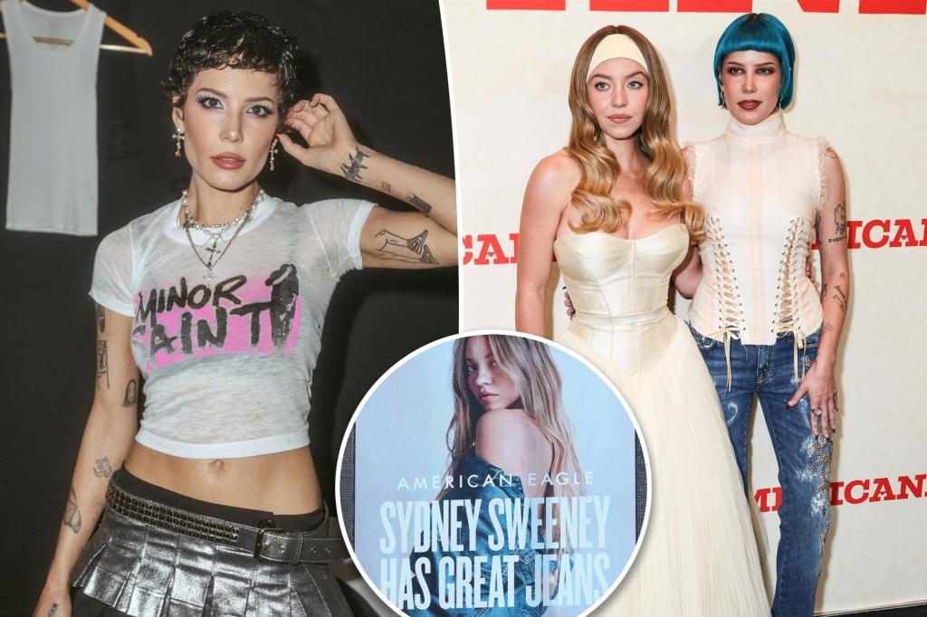 Sydney Sweeney's 'Americana' co-star Halsey slams fans who boycotted film over 'denim bulls--t'