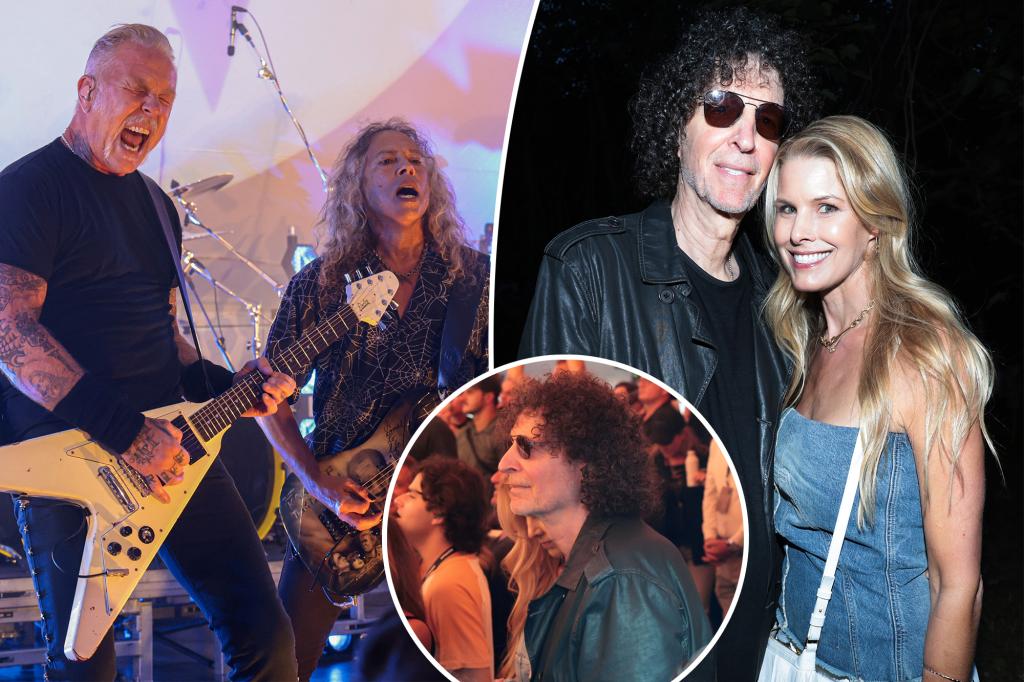Howard Stern seen rocking out at Metallica's SiriusXM show in Hamptons -- days before postponing return to the air