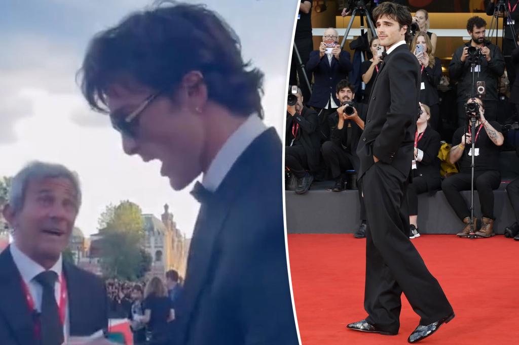 Jacob Elordi gets in heated exchange with Venice Film Festival official