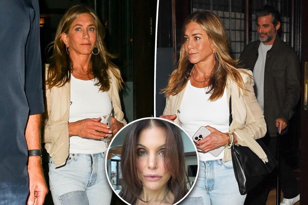 Jennifer Aniston and boyfriend Jim Curtis have NYC date night after Bethenny Frankel reveals she dated him first