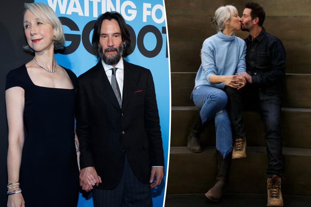 Keanu Reeves, 61, and Alexandra Grant, 52, hold hands at Broadway show after addressing marriage rumors