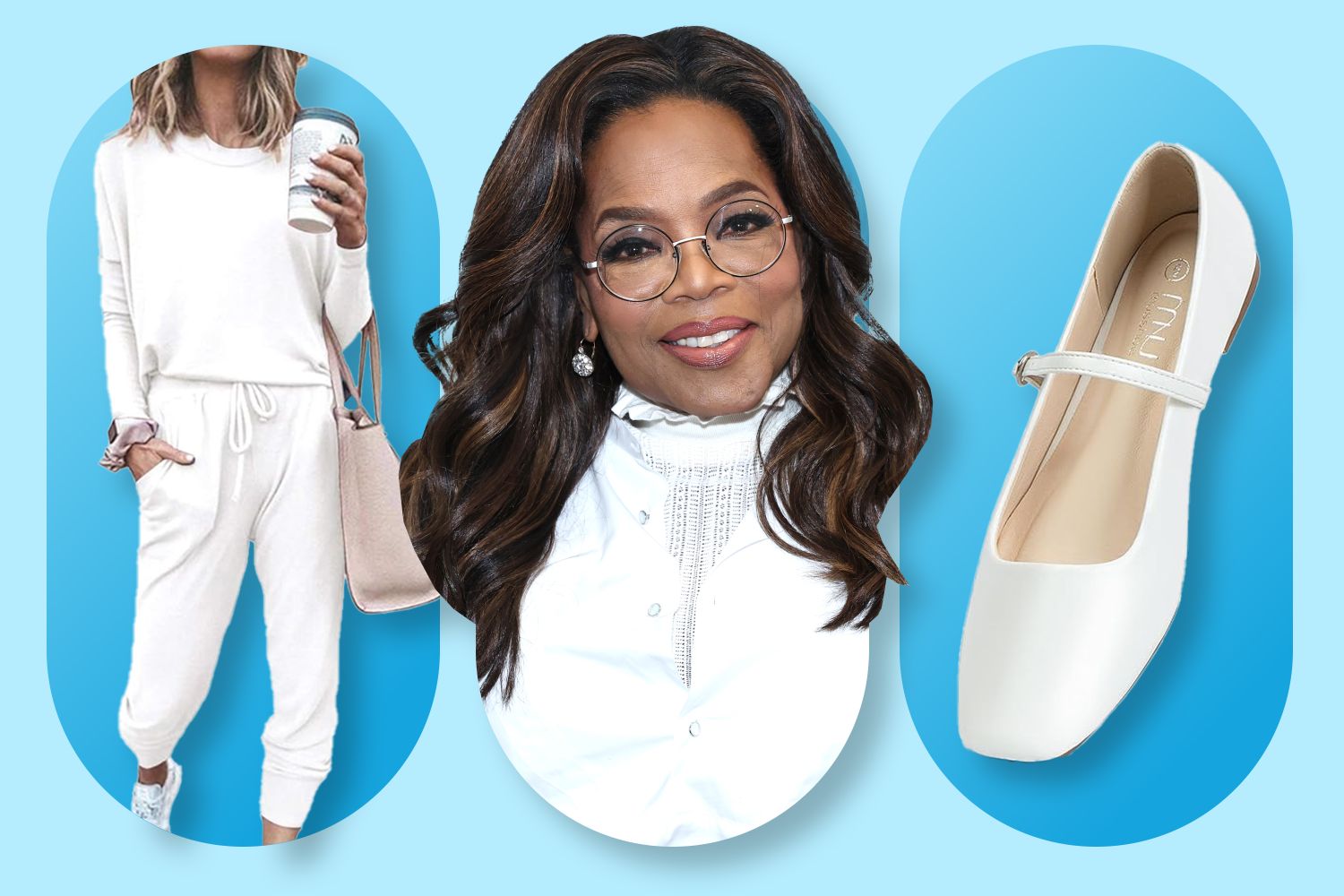 Oprah Wore a Lounge Set with Mary Jane Flats, Try It from $26