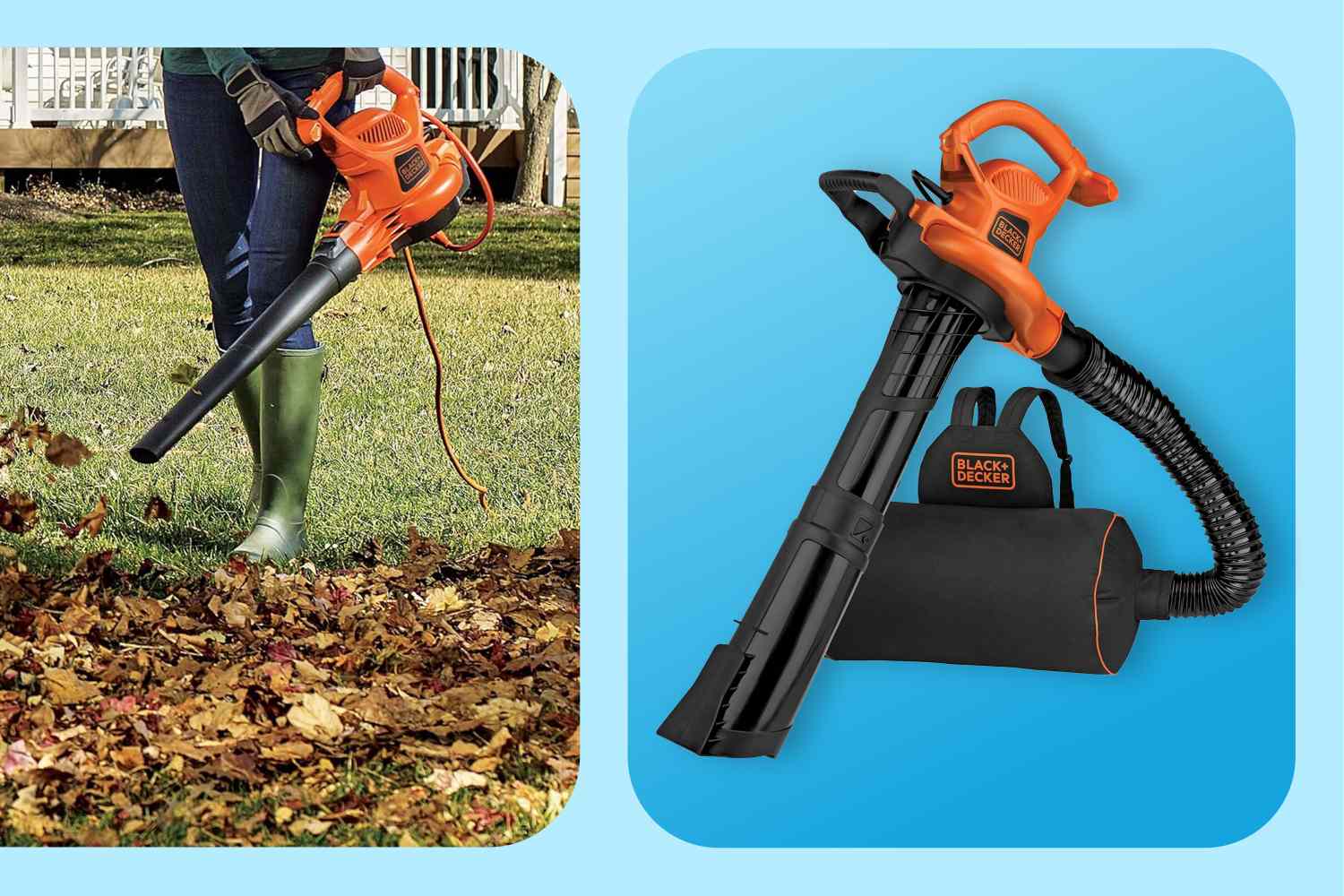 This Black and Decker Electric Leaf Vacuum Is Now Under $100 at Amazon