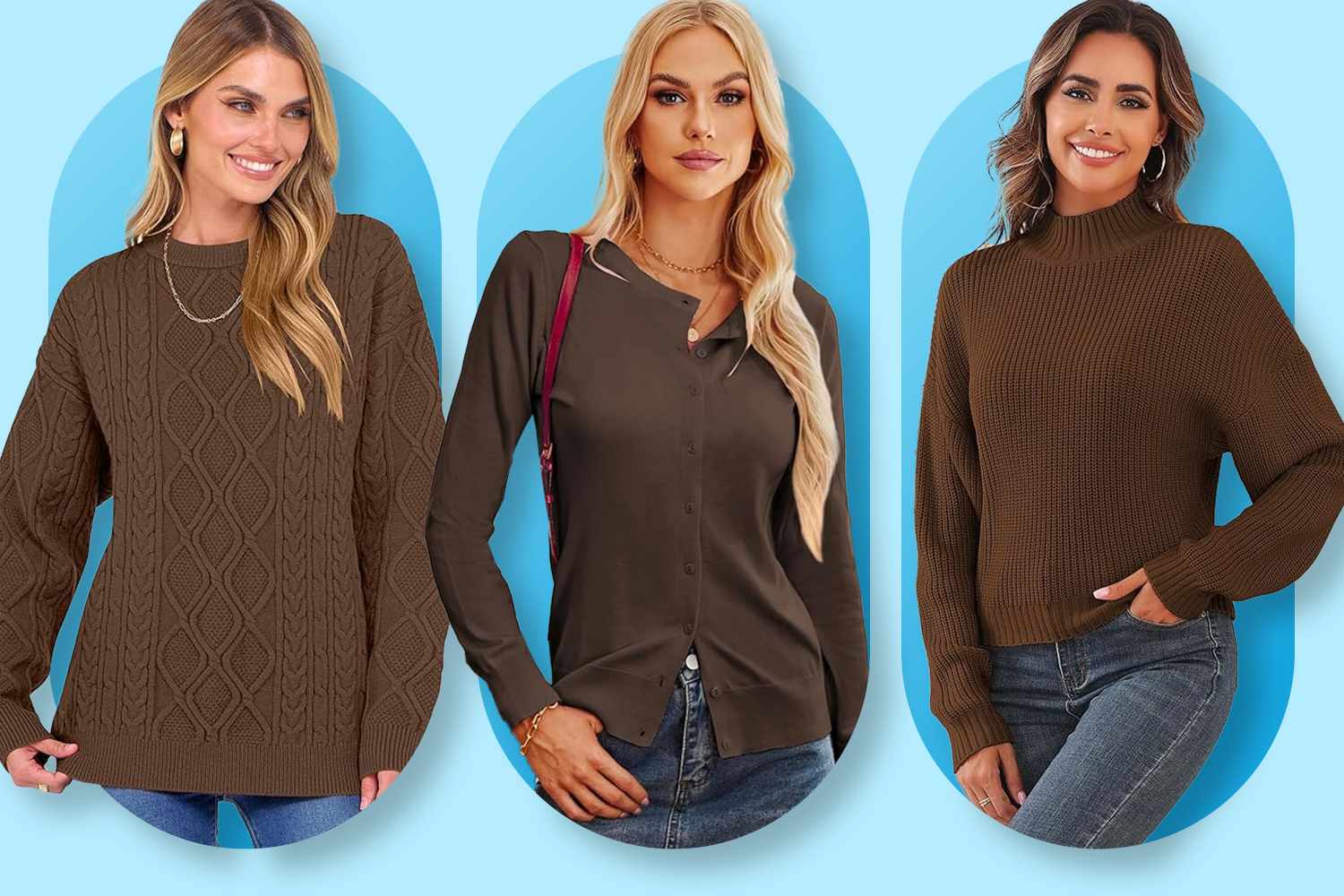 8 Best Chocolate Brown Sweaters on Amazon for Fall 2025