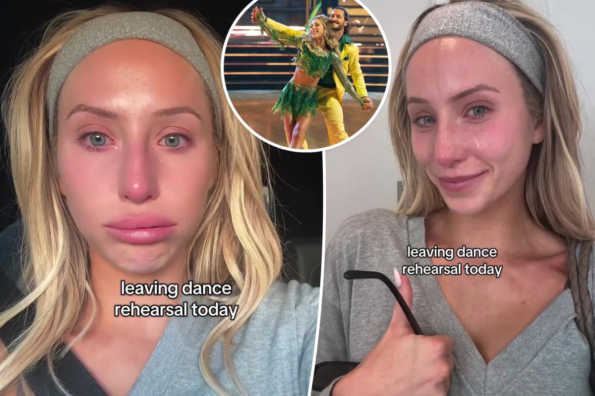 Alix Earle breaks down in tears after 'DWTS' rehearsal