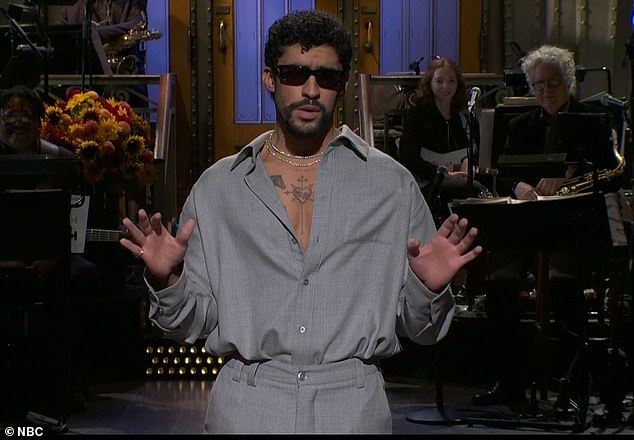 Bad Bunny took on hosting duties for SNL's season 51 premiere - and the rapper's opening monologue was humorously crashed by Jon Hamm