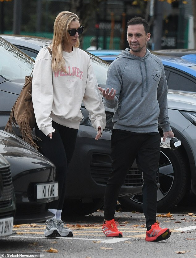 Catherine Tyldesley stepped out with her husband on Monday after her Coronation Street comeback was confirmed eight years after leaving the soap