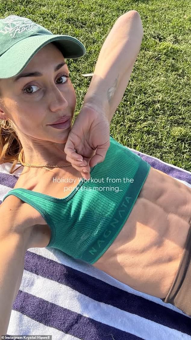 Krystal Hipwell (née Forscutt) has stunned her fans after flaunting her extremely ripped physique