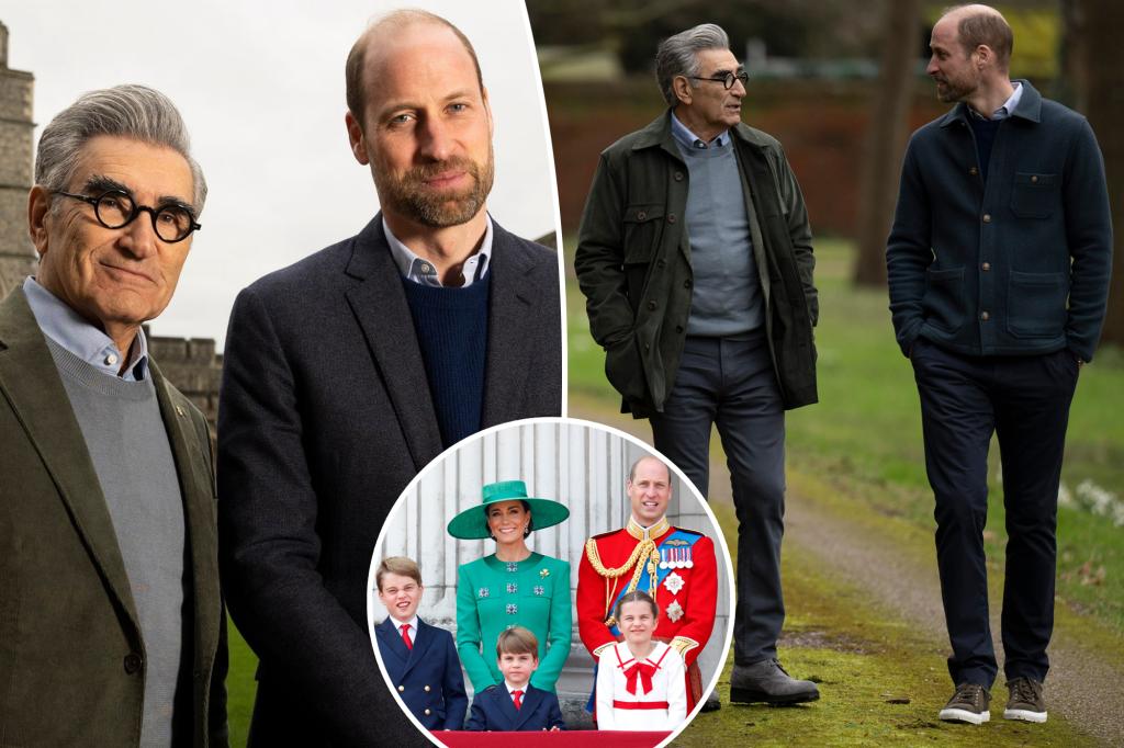 Prince William gives rare Kate Middleton cancer update in vulnerable talk with Eugene Levy