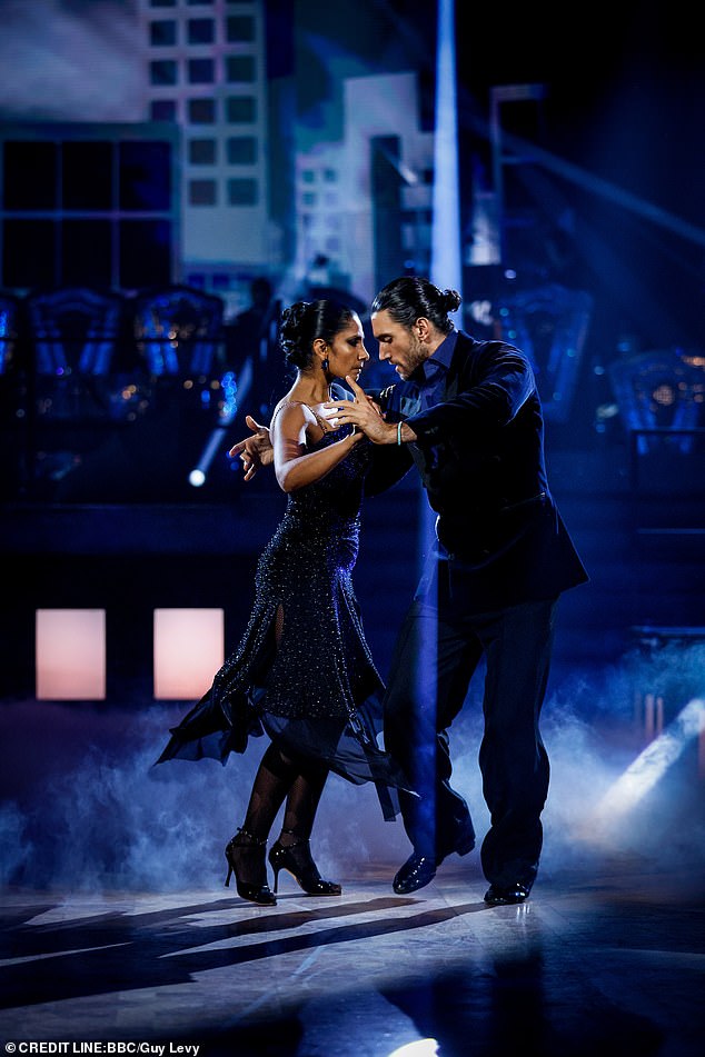 Balvinder Sopal, 46, could be the next Strictly Come Dancing contestant to get the chop as she faces the 'highest chance to be eliminated' from the dancing show (pictured with pro partner Julian Caillon)