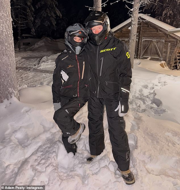 The pre-wedding celebrations continued on Thursday as Adam Peaty travelled to Finland with fiancée Holly Ramsay and his infant son - after failing to acknowledge his mother's birthday