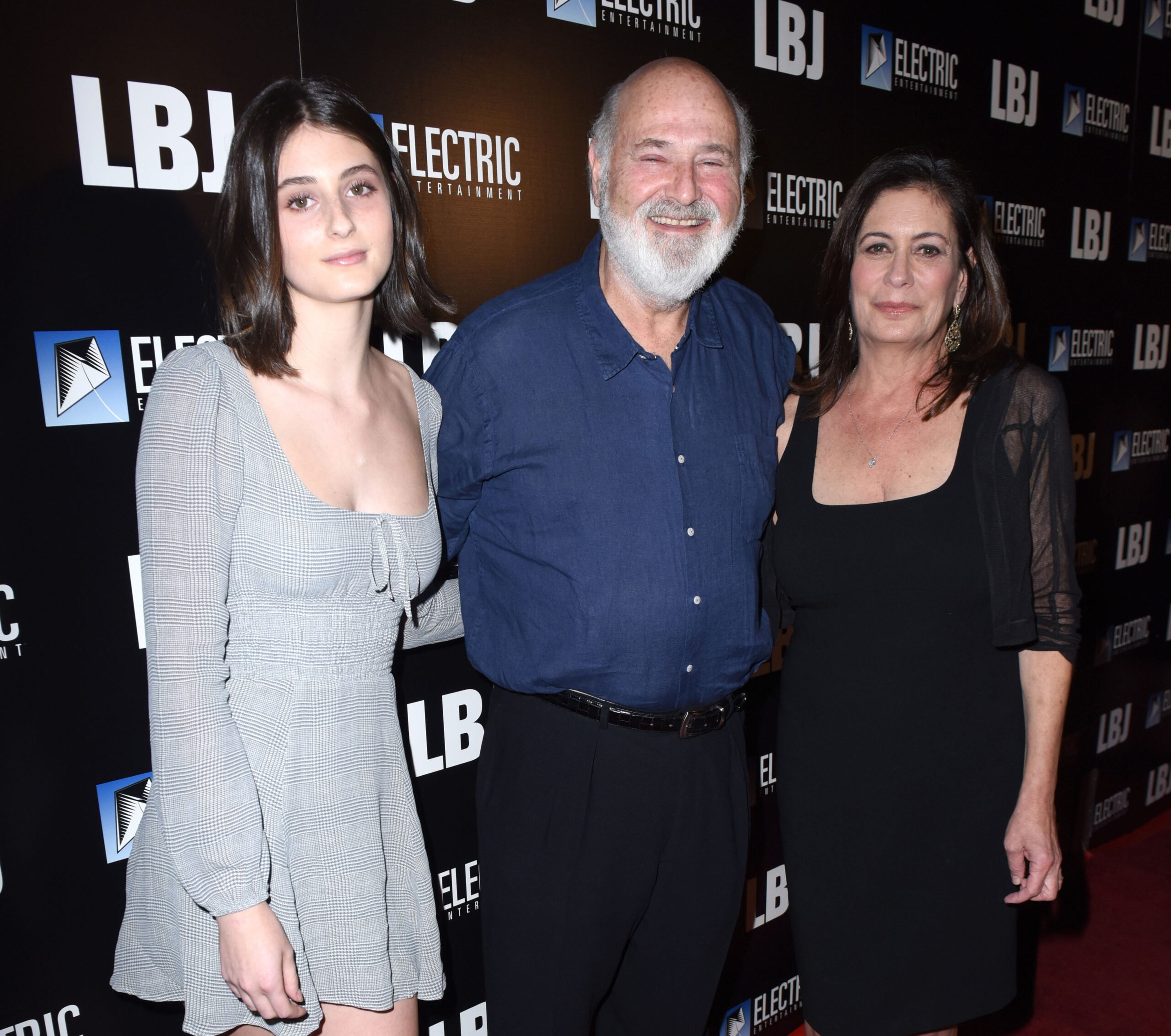 Romy Reiner, Rob Reiner and Michele Reiner attend the Los Angeles Premiere of LBJ at ArcLight Hollywood on October 24, 2017 in Hollywood, California.