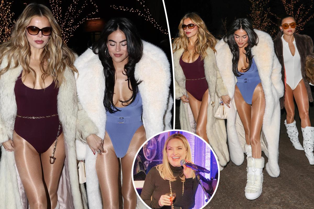 Brooks Nader and her sisters go '80s après' at Kate Hudson and Cade Hudson's Aspen New Year's Eve party