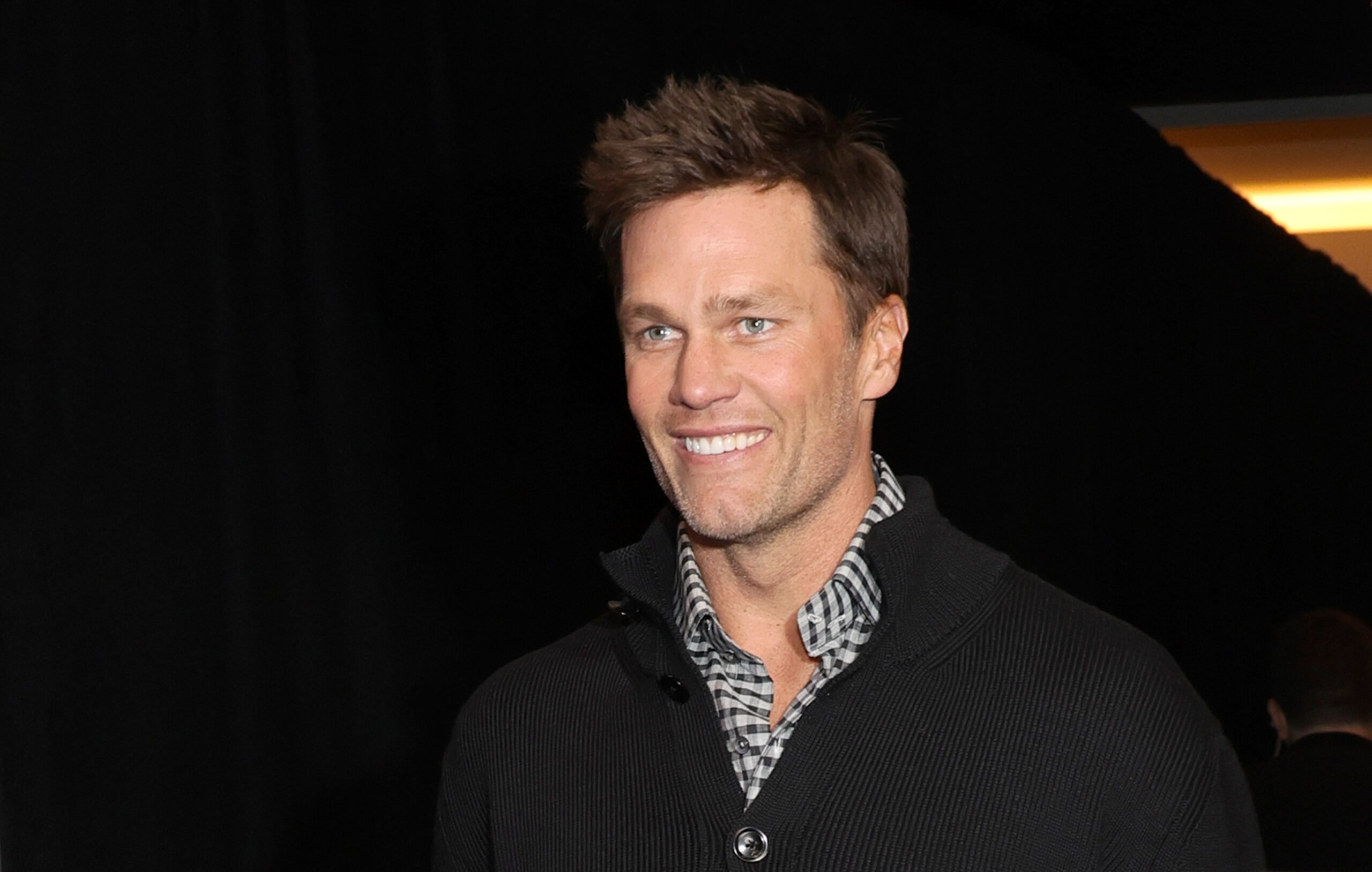 Tom Brady attends Michael Rubin's Fanatics Super Bowl party at the Marquee Nightclub at The Cosmopolitan of Las Vegas on February 10, 2024 in Las Vegas, Nevada.