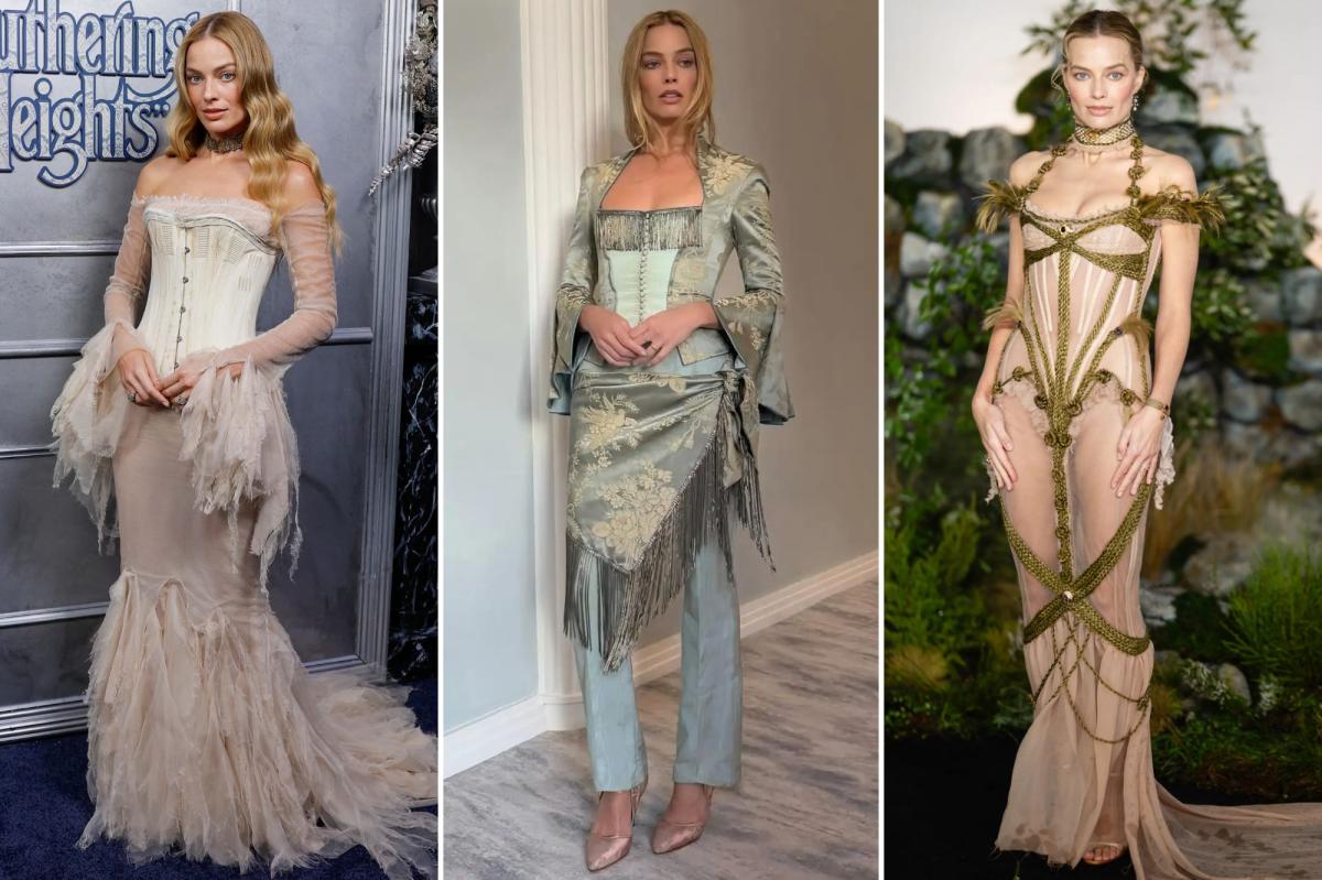 All of Margot Robbie's 'Wuthering Heights' press tour looks