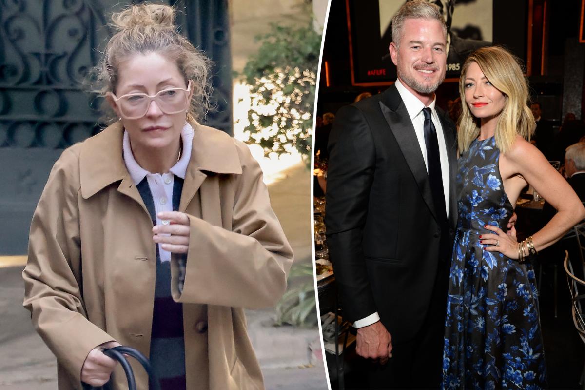 Eric Dane's wife, Rebecca Gayheart, seen for first time since actor's death