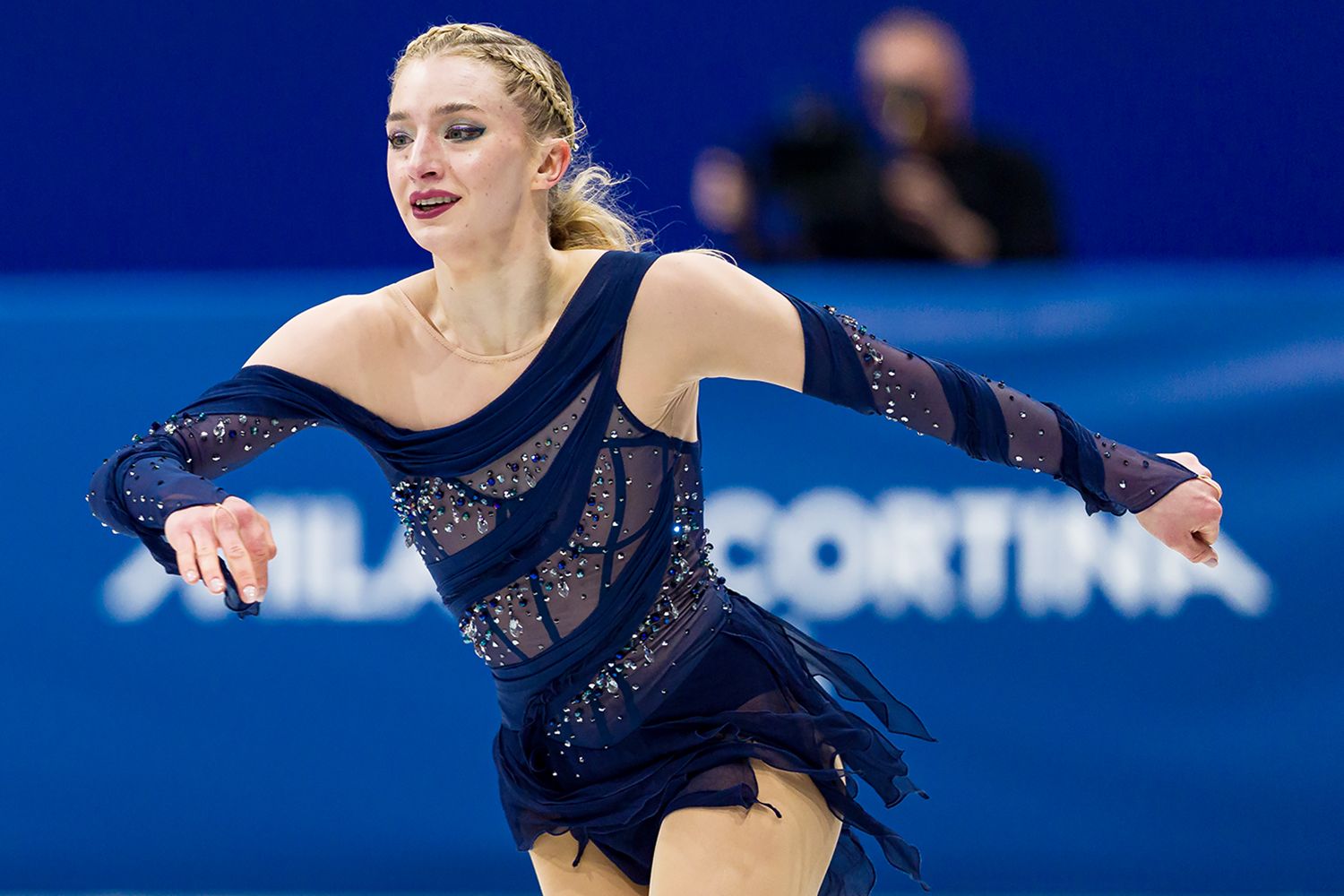 Amber Glenn on Feb. 8 Andy Cheung/Getty