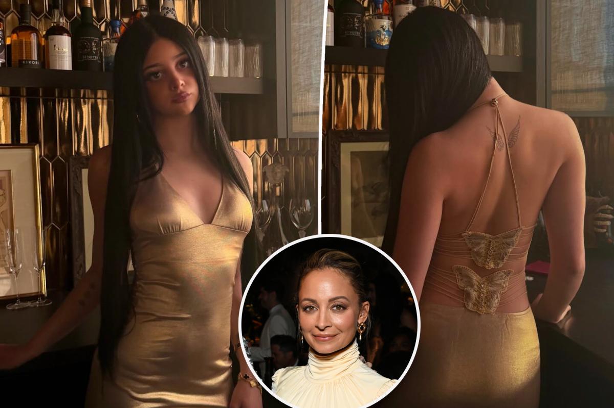 Nicole Richie’s daughter Kate Madden shows off matching angel wing tattoo with mom