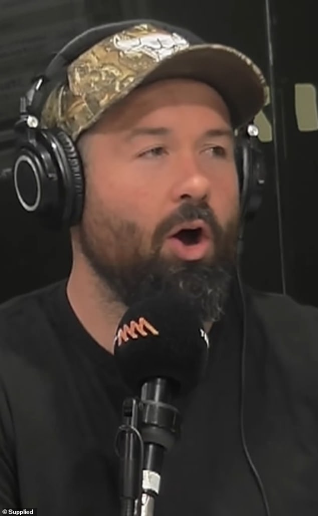 Radio star Aaron 'Woodsy' Woods, 34, has revealed he recently confronted a woman on a flight from Melbourne to Sydney after he saw her commit a 'disgusting' act