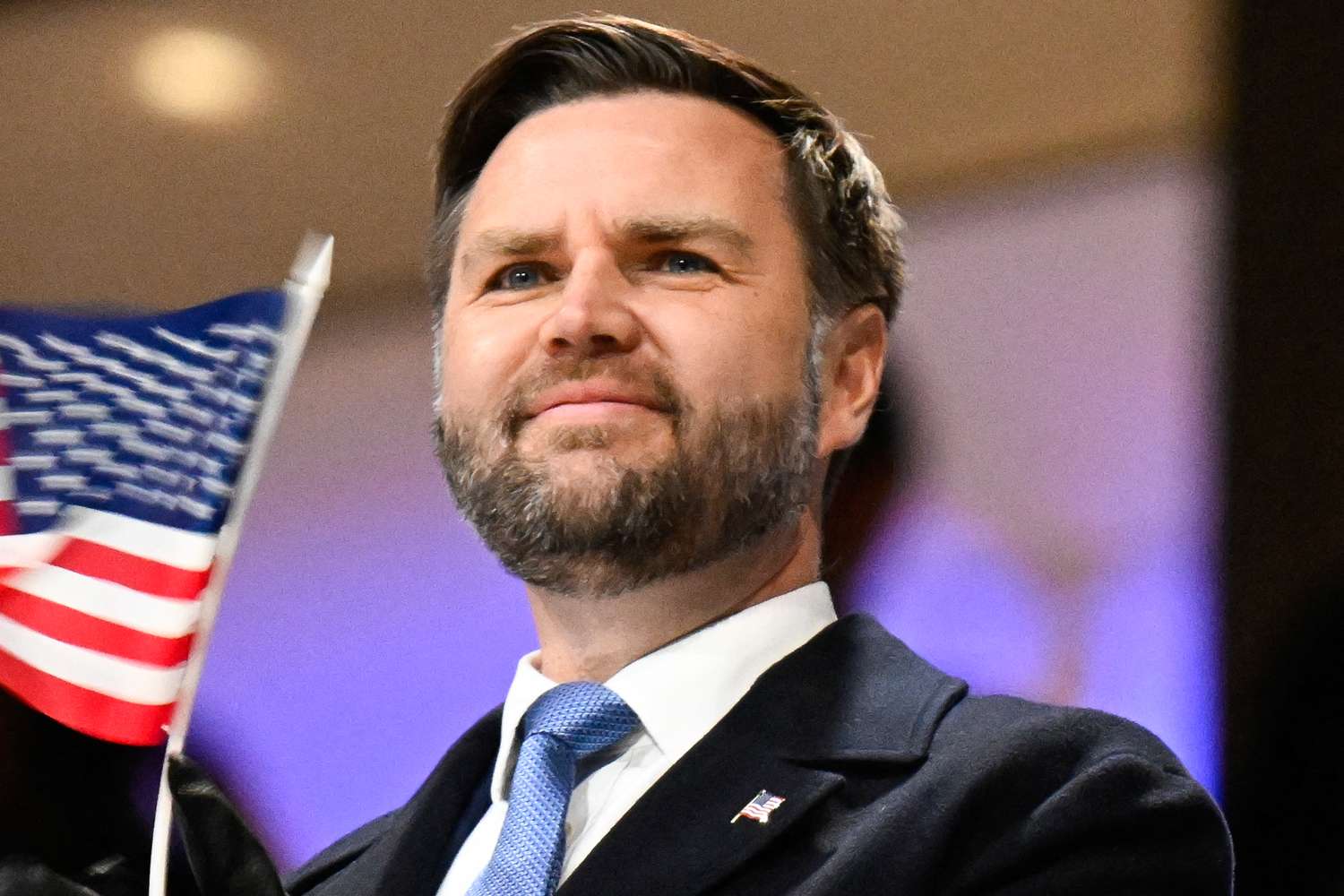 JD Vance at the opening ceremony of the Milano Cortina 2026 Winter Olympic Games at the San Siro stadium in Milan, northern Italy, on February 6, 2026. Alexander NEMENOV/AFP via Getty