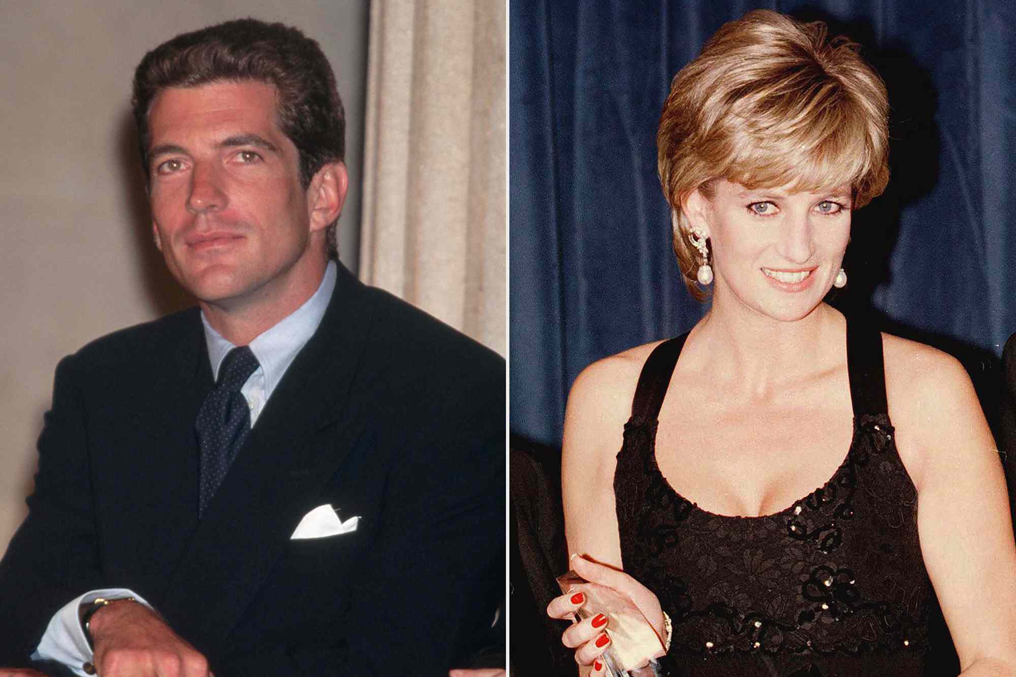 John F. Kennedy, Jr. ; Princess Diana.Credit: Mitchell Gerber/Corbis/VCG via Getty ;Â Pool Photograph/Corbis via Getty