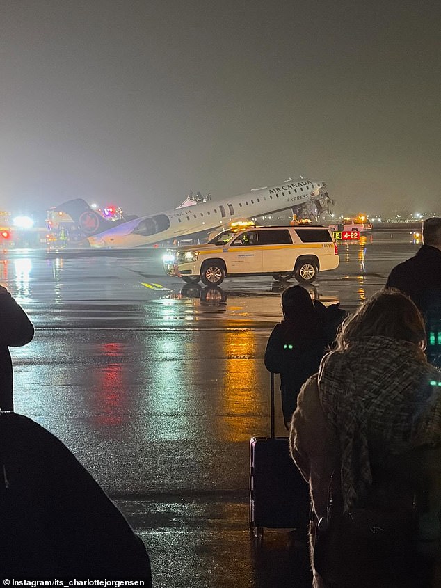 Charlotte Jorgensen of Dancing With The Stars fame has revealed she was one of the surviving passengers onboard Air Canada's tragic flight to La Guardia