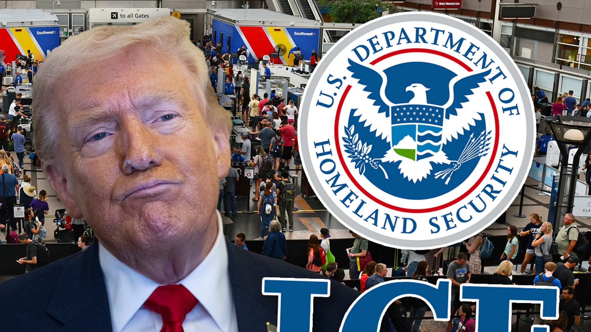 Donald Trump Sending ICE Agents to Airports to Assist TSA