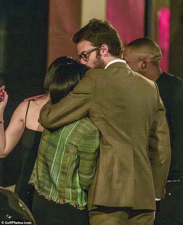 Lily Allen looked smitten with her new boyfriend Jonah Freud on Thursday as they headed out to celebrate the unveiling of her image at the National Portrait Gallery